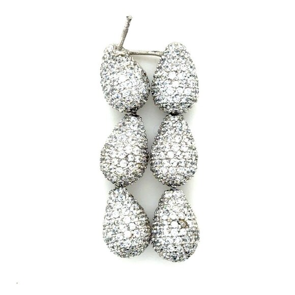 Sparkling Swarovski Dangle Earrings - Picture 1 of 9